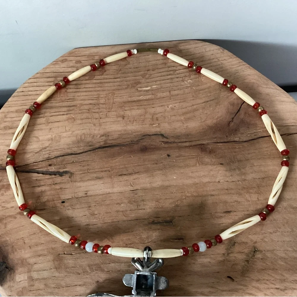 🔵 Vintage - Sancrest Native American Style - Necklace 1950s - Rare - Unique